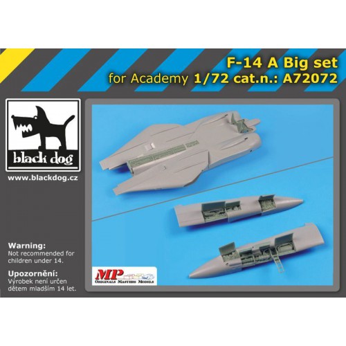 BLACKDOG 1/72 F-14A big set for ACA
