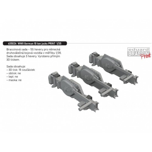 EDUARD BRASSIN 1/35 WWII German 10 ton jacks PRINT